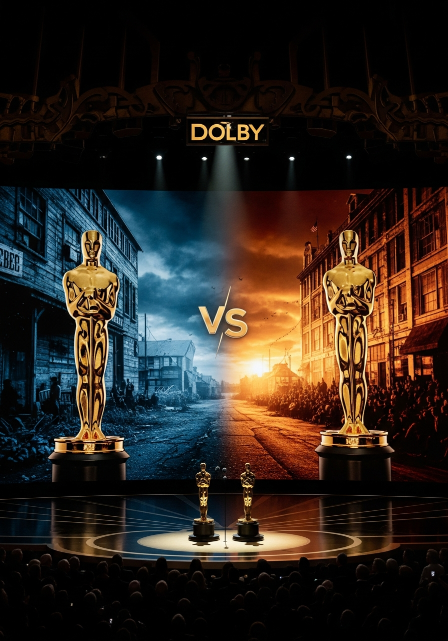 (AI-generated images) 98th Academy Awards stage - Sinners vs One Battle After Another historic showdown